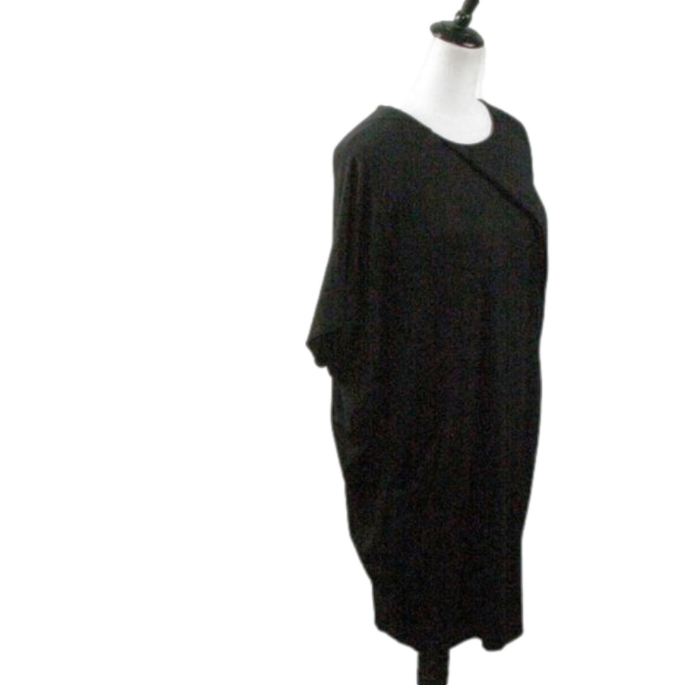 Michael Tyler Black Short Sleeve Knit Dress Size SP - Picture 4 of 4